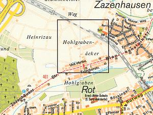 Hohlgrabenäcker auf der Landkarte